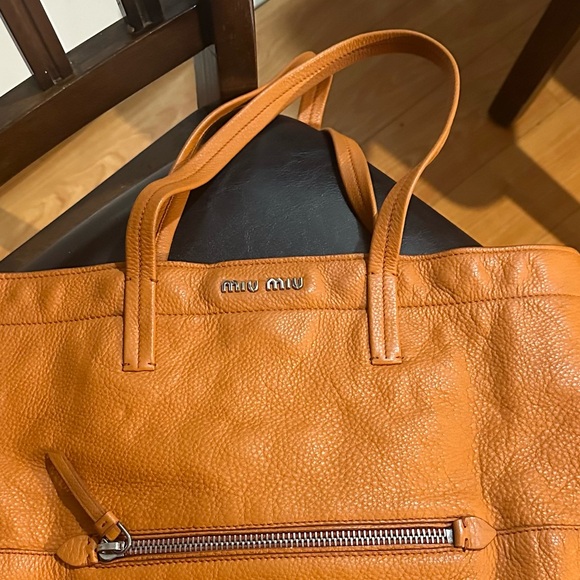 MiuMiu Orange Shoulder/Hand Bag - Picture 3 of 10